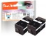 319223 - Peach Doppelpack Tintenpatrone schwarz kompatibel zu HP No. 920XL bk*2, D8J47AE