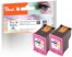 319614 - Peach Double Pack tête d'impression couleur, compatible avec HP No. 302XL c*2, F6U67AE*2