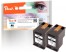 319635 - Peach Double Pack tête d'impression noir, compatible avec HP No. 62XL bk*2, C2P05AE*2