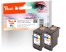 320085 - Peach Doppelpack Druckköpfe color kompatibel zu Canon CL-546*2, 8289B001*2